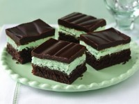 brownies de menta con chocolate